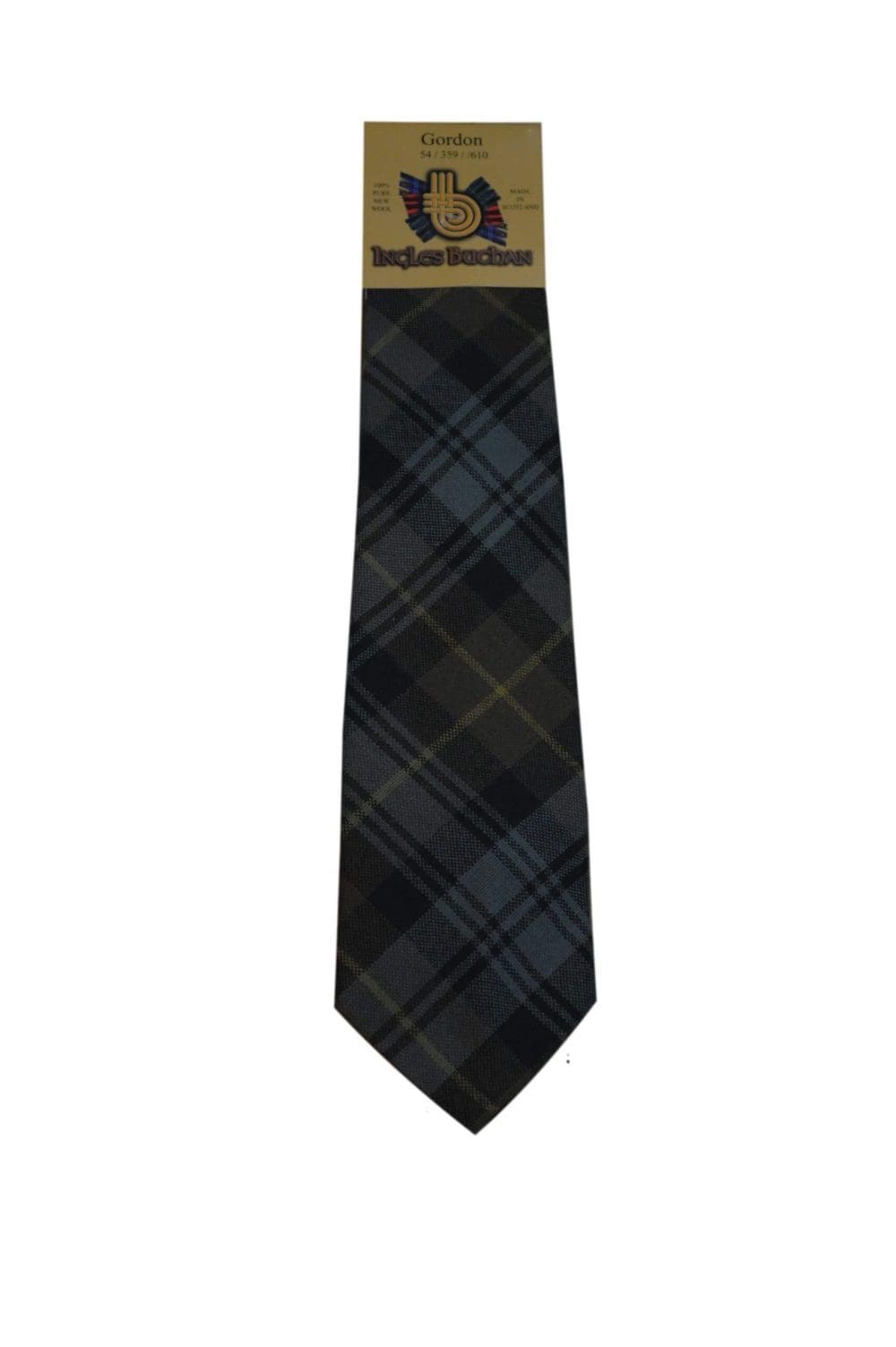 Men's Wool Tartan Tie - Gordon Weathered