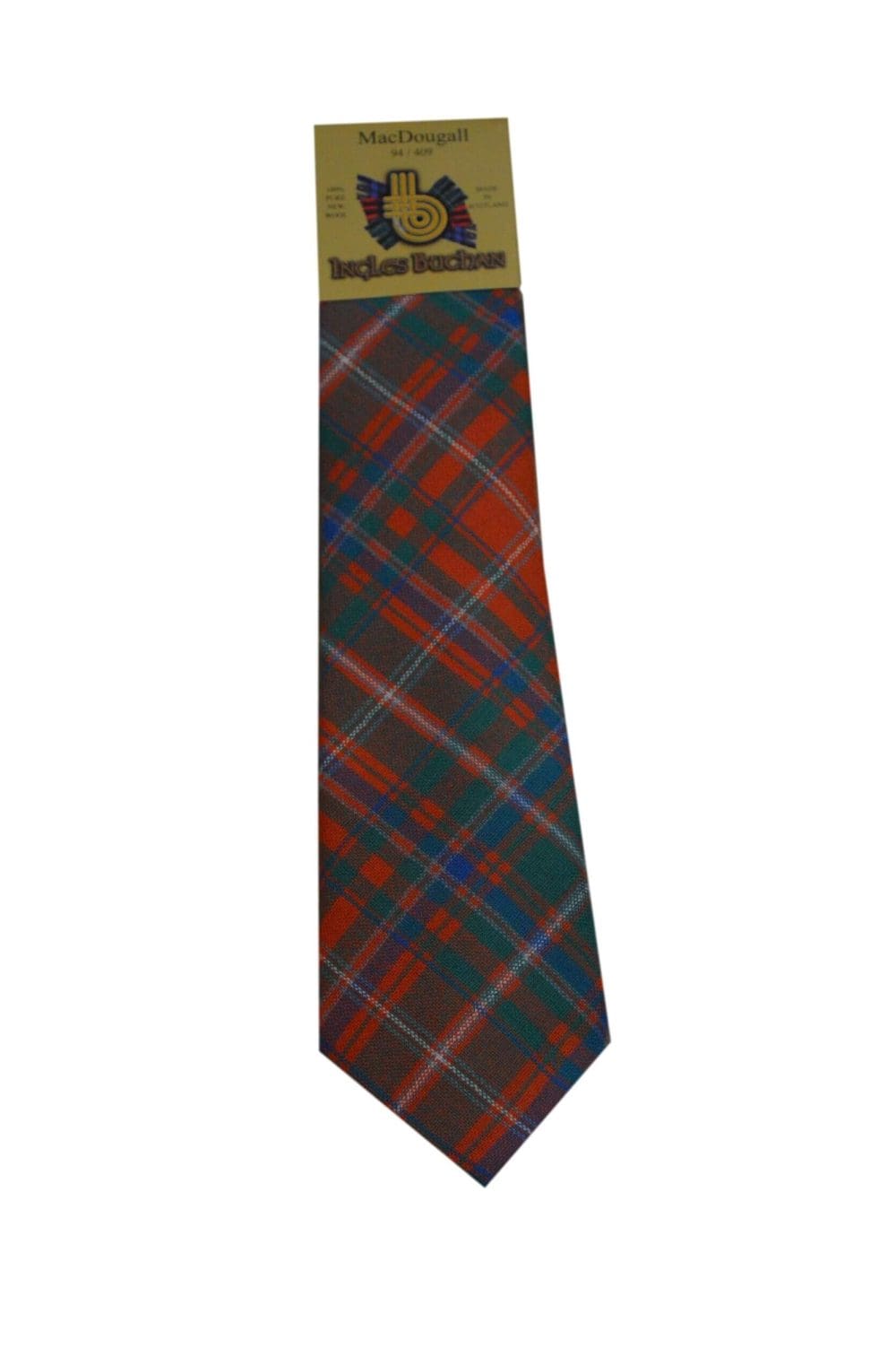 Men's Wool Tartan Tie - MacDougall Ancient