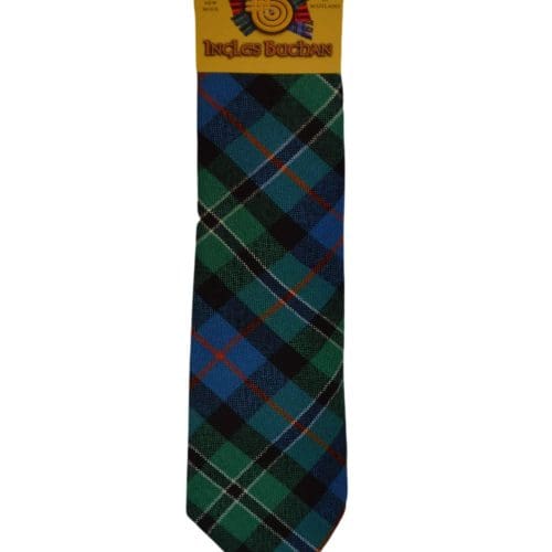 Men's Wool Tartan Tie - Rose Hunting Ancient - Green