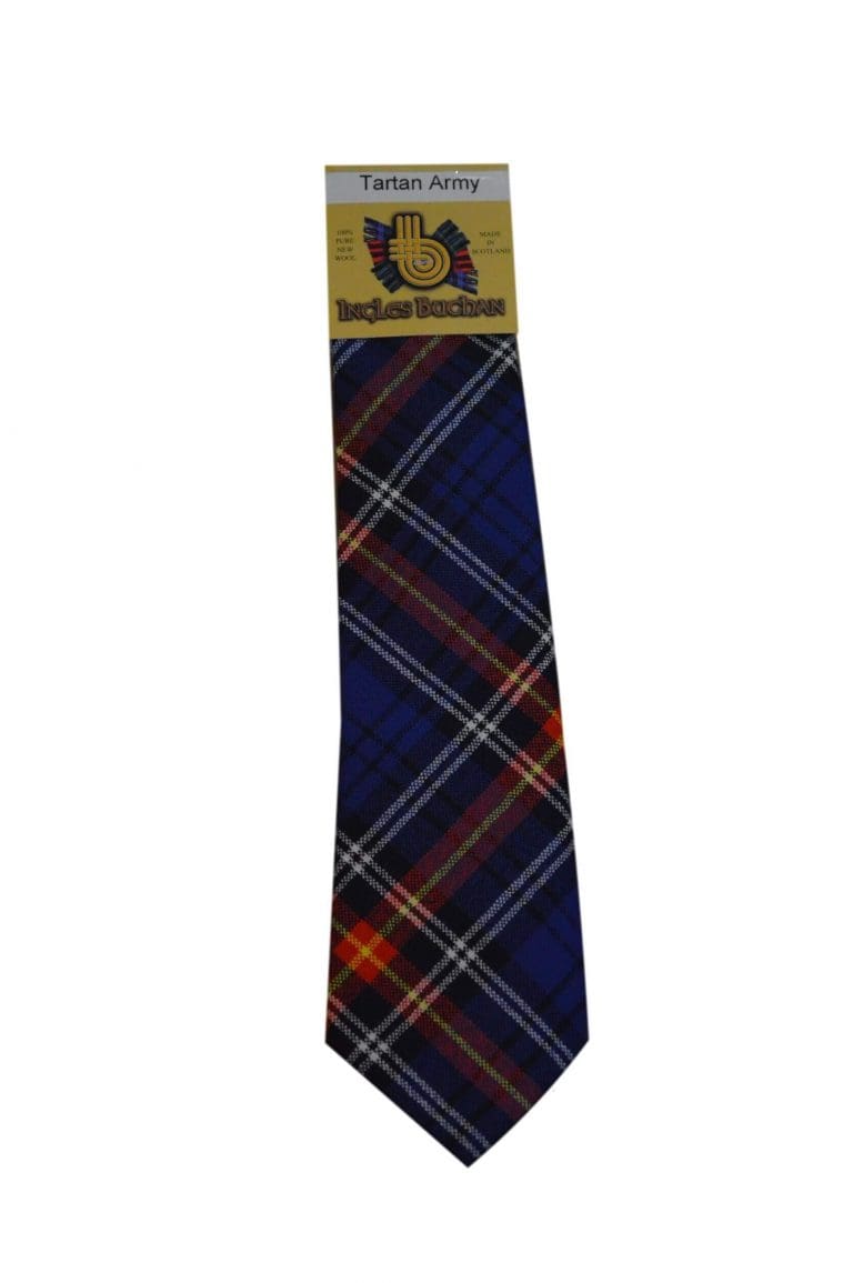 Men's Wool Tartan Tie - Tartan Army