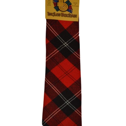 Men's Wool Tartan Tie - Ramsay Modern - Red