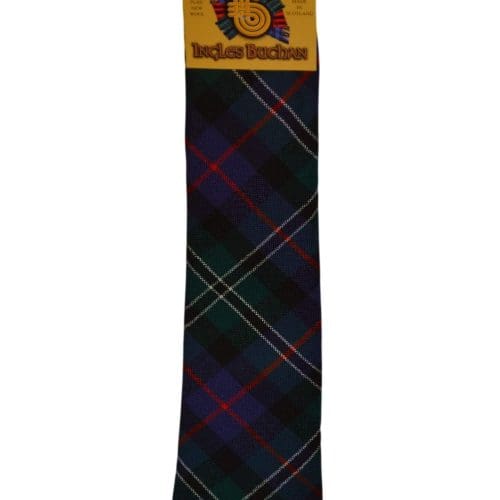 Men's Wool Tartan Tie - Rose Hunting Modern - Navy