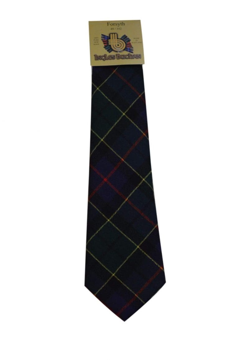 Men's Wool Tartan Tie - Forsyth Modern