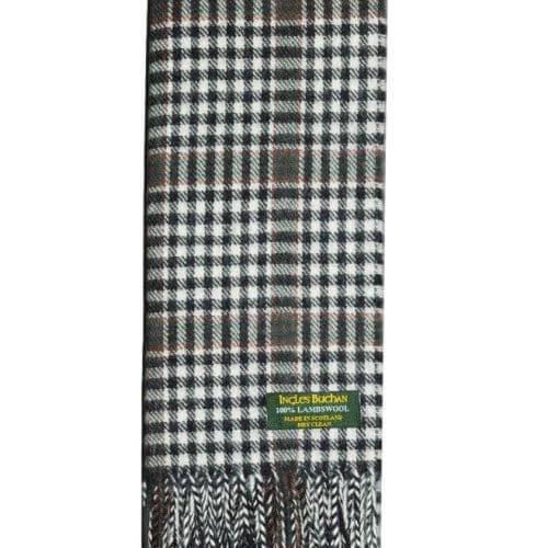 Thomson Grey Lambswool Tartan Scarf - House of Henderson