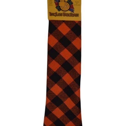 Men's Wool Tartan Tie - Rob Roy MacGregor Ancient - Orange