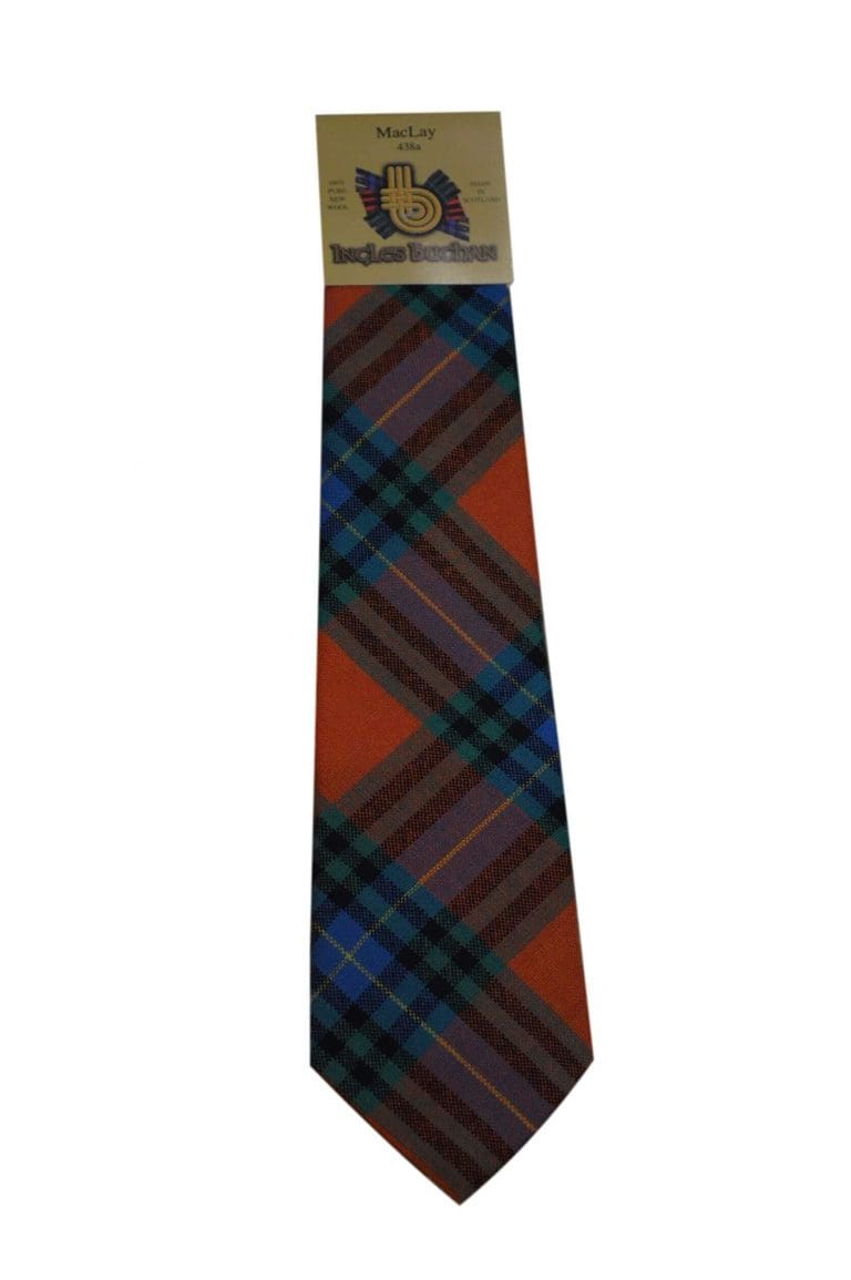 Men's Wool Tartan Tie - MacLay Ancient