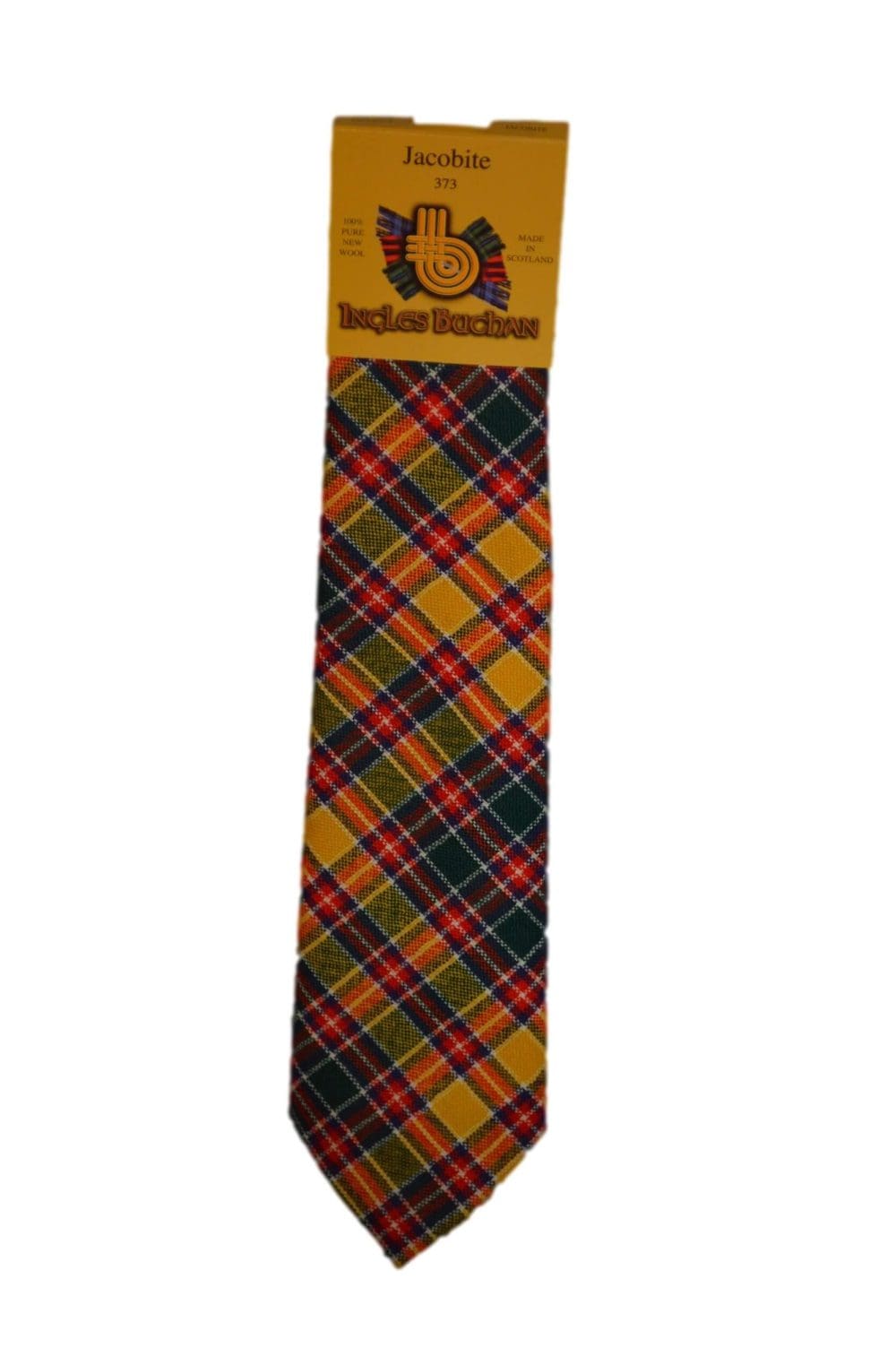 Men's Wool Tartan Tie - Jacobite Modern - Yellow