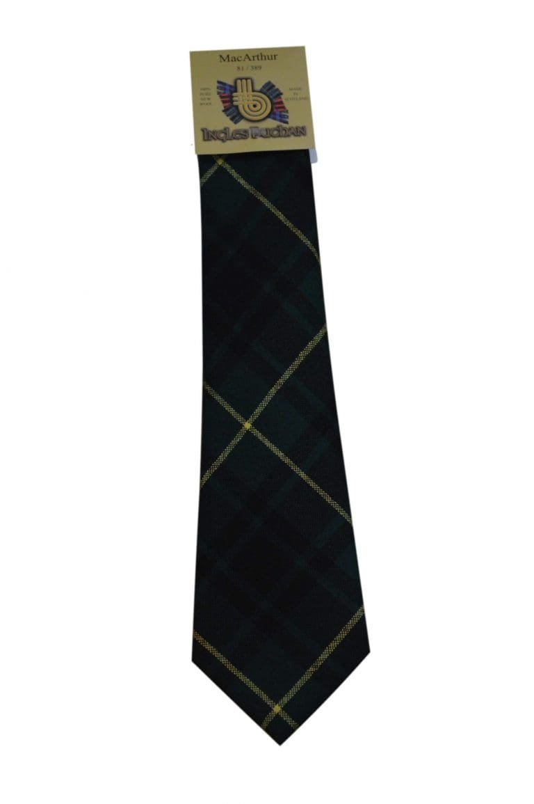 Men's Wool Tartan Tie - MacArthur Modern