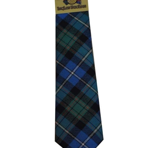 Men's Wool Tartan Tie - MacRae Hunting Ancient