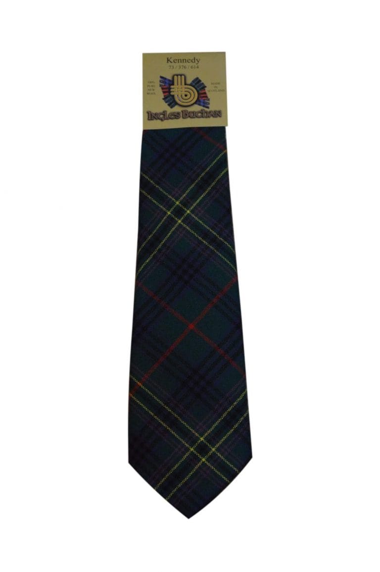 Men's Wool Tartan Tie - Kennedy Modern