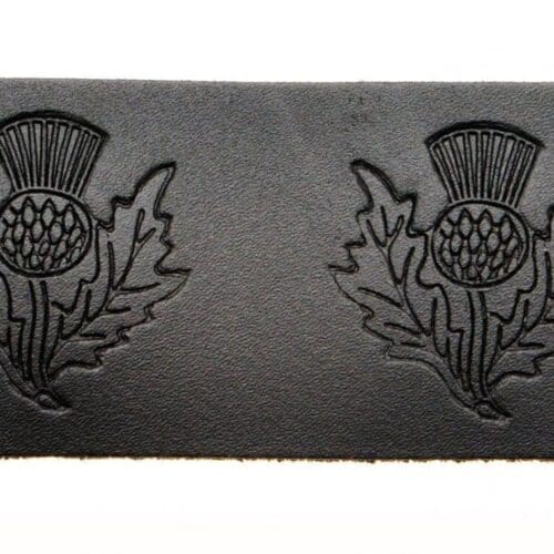 Kilt Belt - Thistle Embossed