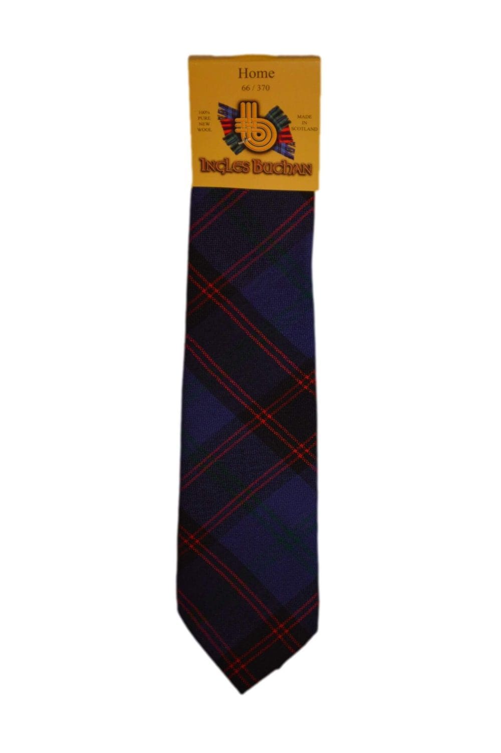 Men's Wool Tartan Tie - Home Modern - Purple, Red