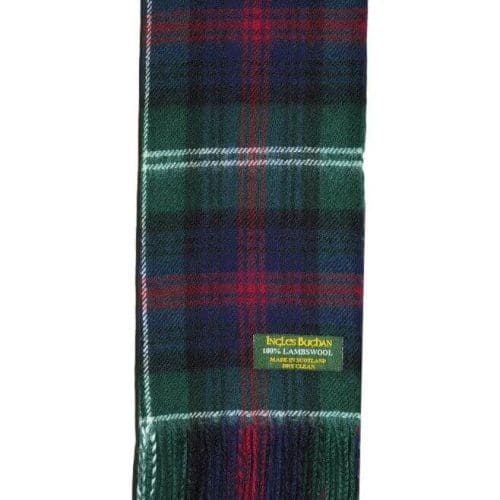 Thomson Grey Lambswool Tartan Scarf - House of Henderson