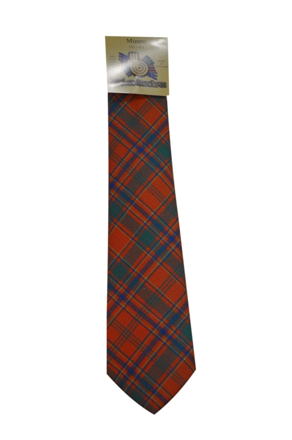 Men's Wool Tartan Tie - Munro Ancient