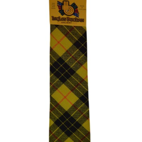 Men's Wool Tartan Tie - MacLeod Lewis Ancient - Yellow