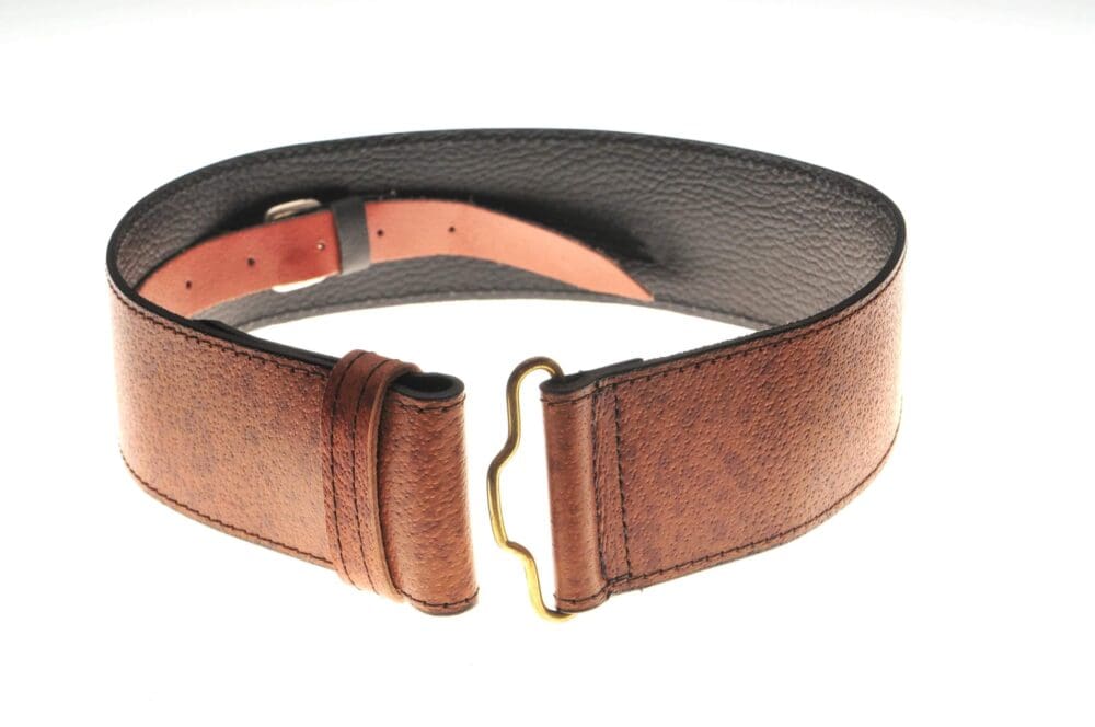 Khaki Pigskin Belt