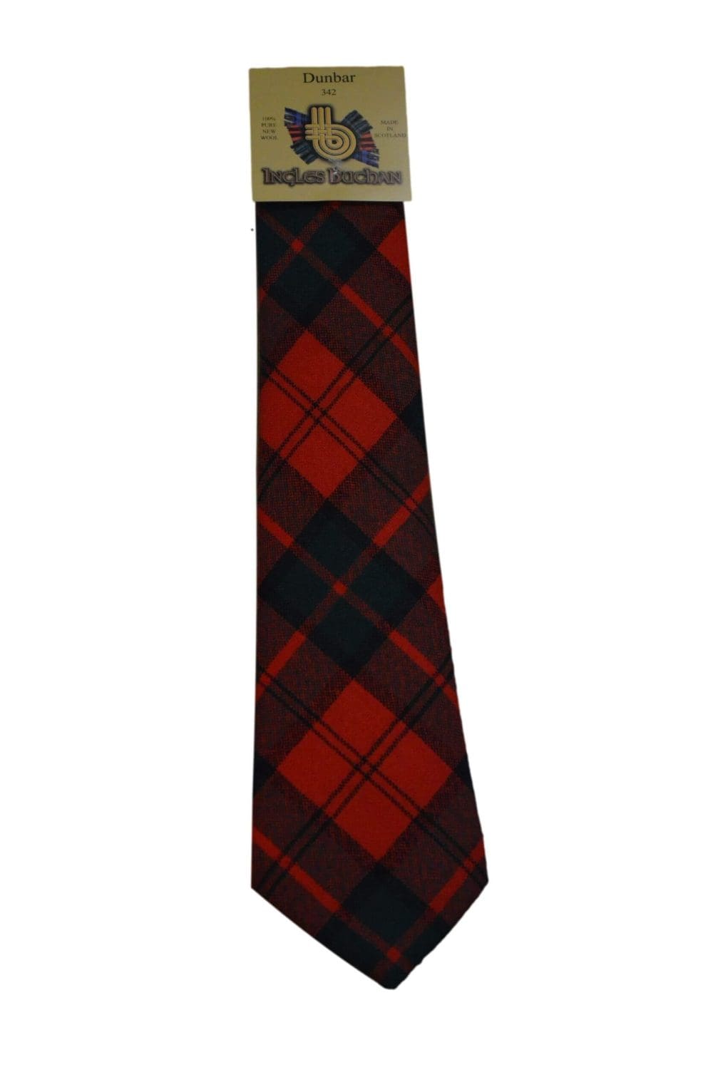 Men's Wool Tartan Tie - Dunbar Modern