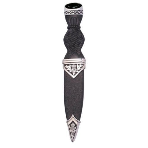 Thistle Polished Sgian Dubh - Choice of Stone