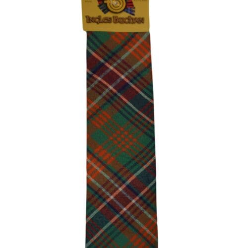 Men's Wool Tartan Tie - Wilson Ancient - Orange