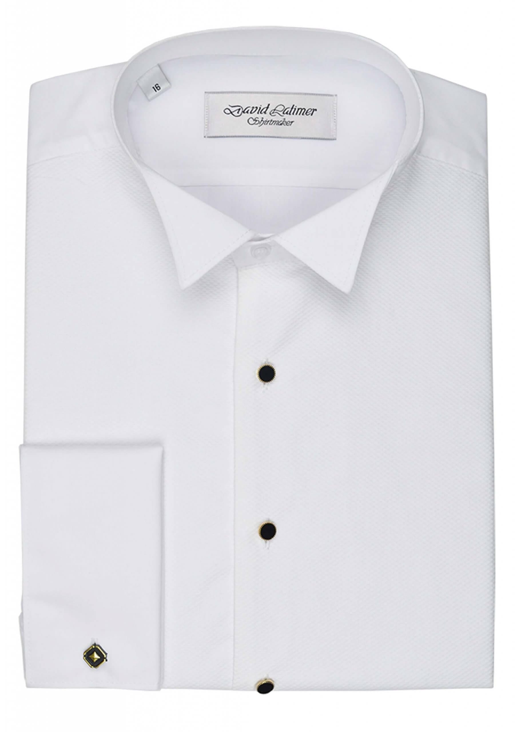Marcella Front Dress Shirt with Studs, in Standard or Wing Collar ...