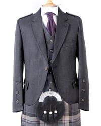 charcoal kilt jacket